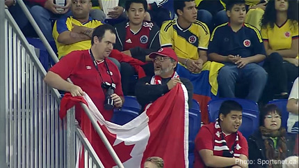 Canada vs Colombia, Supporters